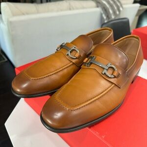 Salvatore Ferragamo Tan Leather Loafers
